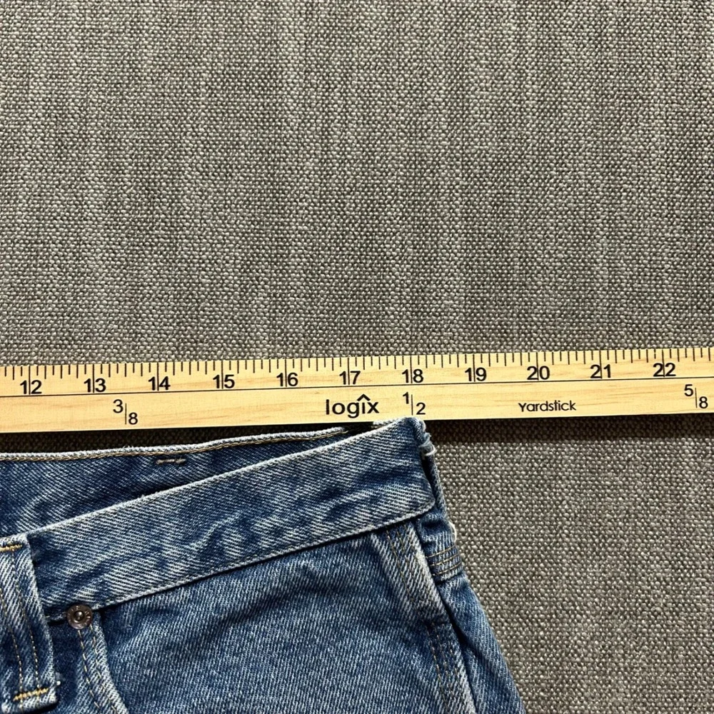 Riggs Workwear Wrangler Carpenter Jeans Mens 36x30 Blue Relaxed Fit Hammer Loop